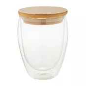 transparentny - Bondina M szklany kubek termiczny