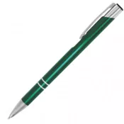 ciemny zielony - Długopis metalowy Cosmo Slim