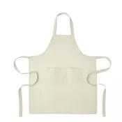 Fartuch z bawełny organicznej 240 g/m² GAMMA Zgaszona Biel