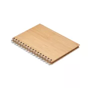 Notes A5 w bambusowej okładce 70 kartek w linię BRAM