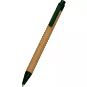 zielony - Długopis z tektury z recyklingu ROY
