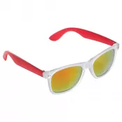 czerwony transparentny - Okulary przeciwsłoneczne Bradley 400UV