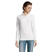 Polo damskie 180 g/m² Sol's PERFECT LSL WOMEN Bialy