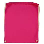 Magenta - Plecak bawełniany na sznurkach Jassz 140 g/m², 38 x 42 cm