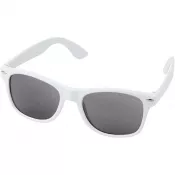 Biały - Okulary przeciwsłoneczne z plastiku PET z recyklingu Sun Ray