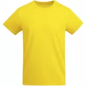 Żółty - Breda koszulka dziecięca z krótkim rękawem