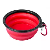 czerwony - Składana miska dla psa z materiału TPR Baloyn