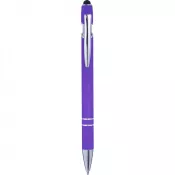 fioletowy - Długopis z touch pen-em