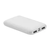 Powerbank 5000 mAh z ABS z recyklingu POWER52C Bialy