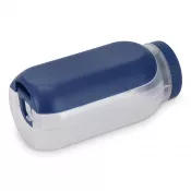 ciemnoniebieski - Pudełko na lunch z przegródką na sos, z łyżką i widelcem