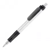 czarny  mrożony - Długopis Vegetal Pen Clear przejrzysty z PLA