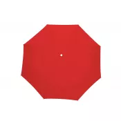 czerwony - Parasol kieszonkowy ⌀98 cm składany na 3 TWIST