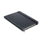Notes A5 w skórzanej okładce 80 kartek w linię BAOBAB Czarny