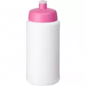 Biały-Różowy - Bidon Baseline® Plus o pojemności 500 ml z wieczkiem sportowym