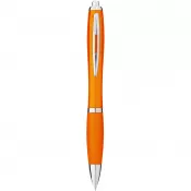 Pomarańczowy - Długopis z kolorowym korpusem i uchwytem Nash