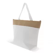 ecru - Plażowa torba chłodząca Bawełna/juta 42x10x30cm