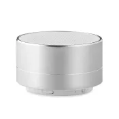 Głośnik bezprzewodowy aluminiowy 3W z lampką SOUND Srebrny Mat