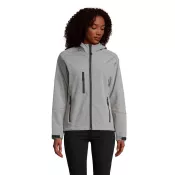 Softshell z kapturem 340 g/m² Sol's REPLAY WOMEN Szary Melanż