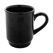 czarny - Marknad ceramiczny kubek do układania w stosy