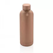 brązowy - Butelka termiczna 500 ml, stal nierdzewna z recyklingu