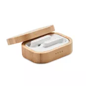 Słuchawki TWS w bambusowym etui JAZZ BAMBOO