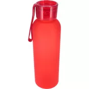 czerwony - Butelka PET soft touch READING 600 ml