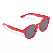 czerwony transparentny - Przezroczyste okulary przeciwsłoneczne Jacky 400UV