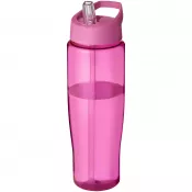 Różowy - Bidon H2O Tempo® o pojemności 700 ml z wieczkiem z słomką