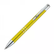 żółty - Długopis metalowy anodyzowany