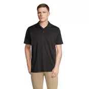 Polo sportowe unisex z recyklingu Sol's PITCHER Czarny