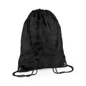 Midnight Camo - Reklamowy plecak na sznurkach  poliestrowy BagBase BG10, 34 x 45 cm
