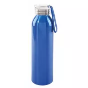 niebieski - Aluminiowa butelka LOOPED 650 ml