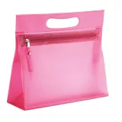Kosmetyczka przezroczysta z PVC MOONLIGHT Fuksja