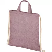 Kasztanowy melanż - Plecak Pheebs bawełniany z recyklingu o gramaturze 210 g/m², 38 x 42 cm