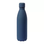 ciemno niebieski - Butelka ze stali nierdzewnej z gumowanym wykończeniem 790 ml Jenings
