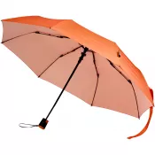 Pomarańczowy - Składany parasol Agnes 21 cali z funkcją automatycznego otwierania, wykonany z tworzywa RPET