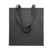 Torba z bawełny z recyklingu 140 g/m² VIVEKA COLOUR Czarny