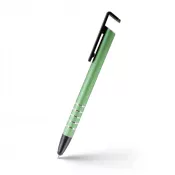 zielony - Długopis, touch pen, stojak na telefon | Erran