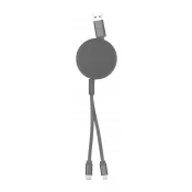 srebrny - Freud kabel USB do ładowania