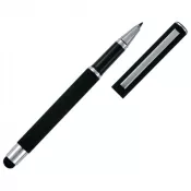 czarny - Pióro kulkowe touch pen soft touch CLAUDIE Pierre Cardin