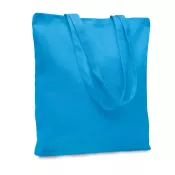Torba bawełniana na zakupy 270 g/m² RASSA COLOURED Turkusowy