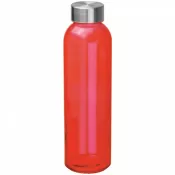 czerwony - Butelka reklamowa szklana 500 ml