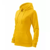 Żółty - Bluza damska na zamek z kapturem MALFINI TRENDY ZIPPER411 300 g/m²