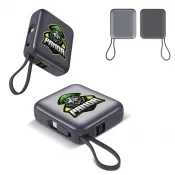 Nova Powerbank 22,5 W Power Delivery z wbudowanymi kablami 10 000 mAh