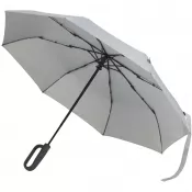 Jasnoszary - Składany parasol SMART 21 cali, wykonany z tworzywa sztucznego RPET