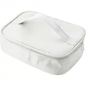 biały - Torba termoizolacyjna, pudełko śniadaniowe 1,2 L, sztućce