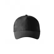 czarny - Reklamowa czapka z daszkiem 5 panelowa Malfini 5P 307