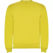 Żółty - Ulan bluza unisex z zamkiem błyskawicznym na całej długości