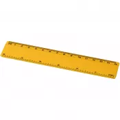 Żółty - Linijka Renzo o długości 15 cm wykonana z tworzywa sztucznego