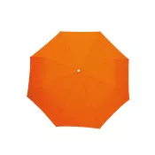 pomarańczowy - Parasol kieszonkowy ⌀98 cm składany na 3 TWIST